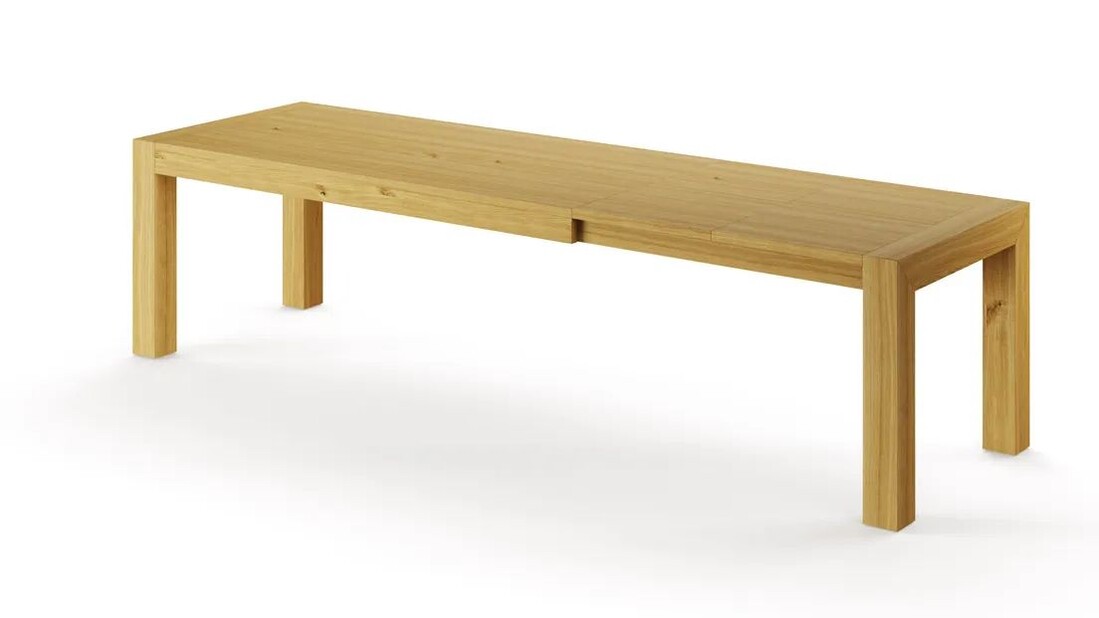 stół rozkładany Manu rozłożony Dąb