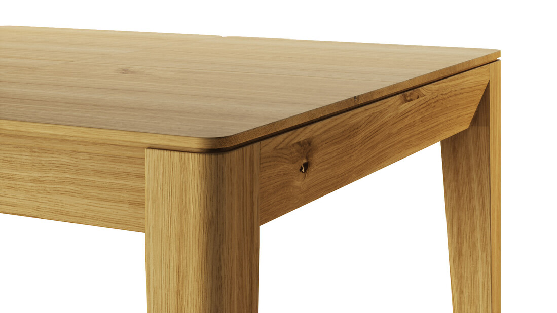 stół rozkładany Roti Soft rozłożony Dąb