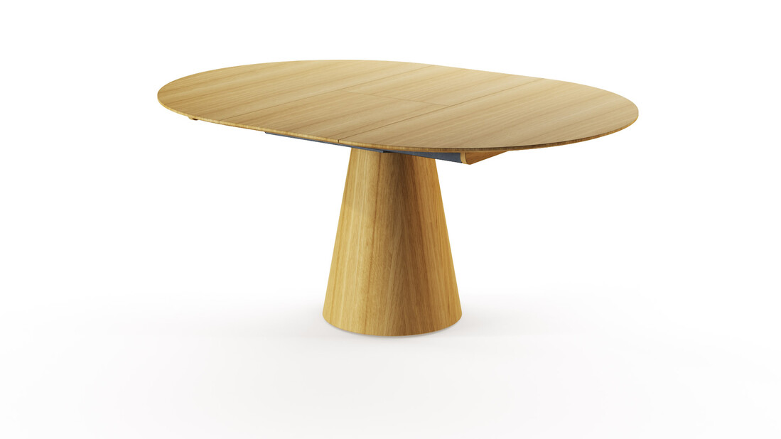 stół rozkładany Rondo rozłożony Dąb