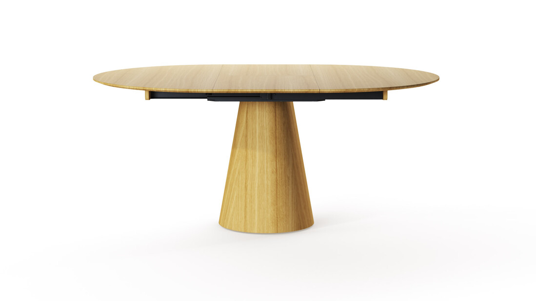 stół rozkładany Rondo rozłożony Dąb