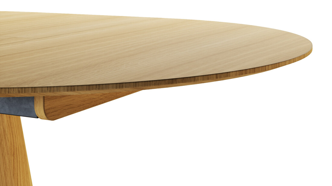 stół rozkładany Rondo rozłożony Dąb